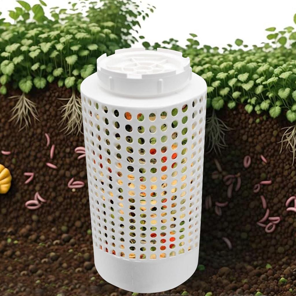 Regenwurm Farm Kompost PVC Kompostbecher Aquakultur Teich Abwasserablauf Filter Kleiner Wurmkompostierer Behälter Zubehör