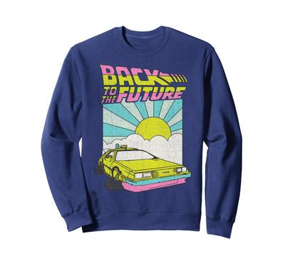 Back To the Future Delorean Sunrise Manga Sweatshirt