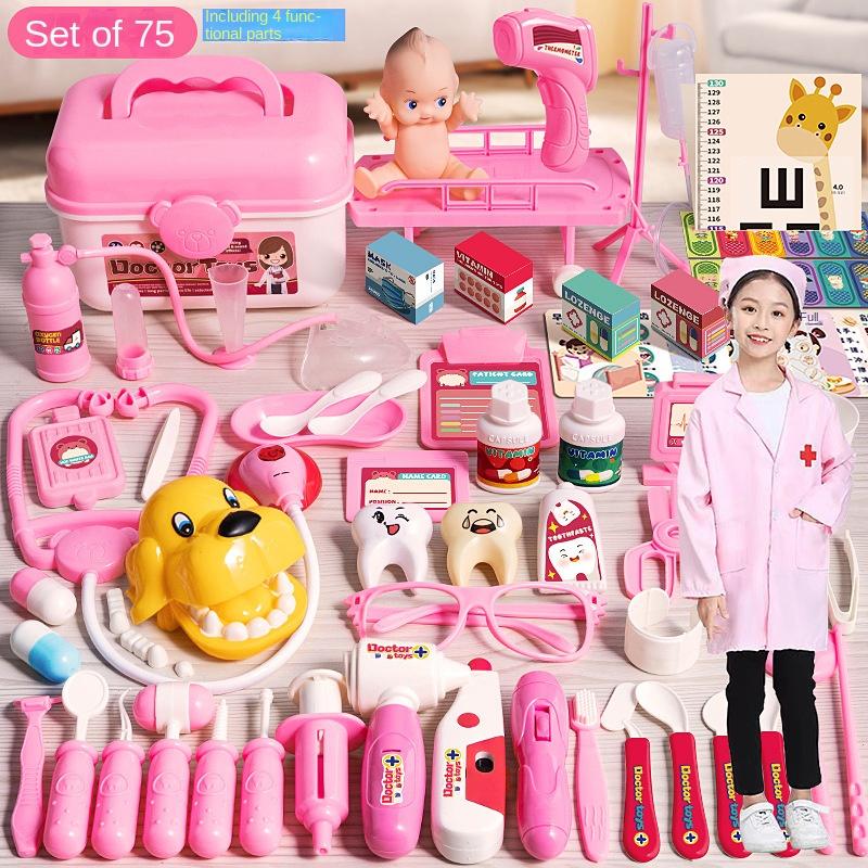 

Симуляційний набір лікаря для дітей, імітаційна гра, рольові ігри для дівчаток, аксесуари, медичний набір, інструменти медсестри, іграшки для дітей, подарунок