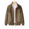 Autumn and Winter Granular Fleece Jacket Double-sided Wear Anti-lamb Wool Top Casual Fur Integrated Men's Clothing