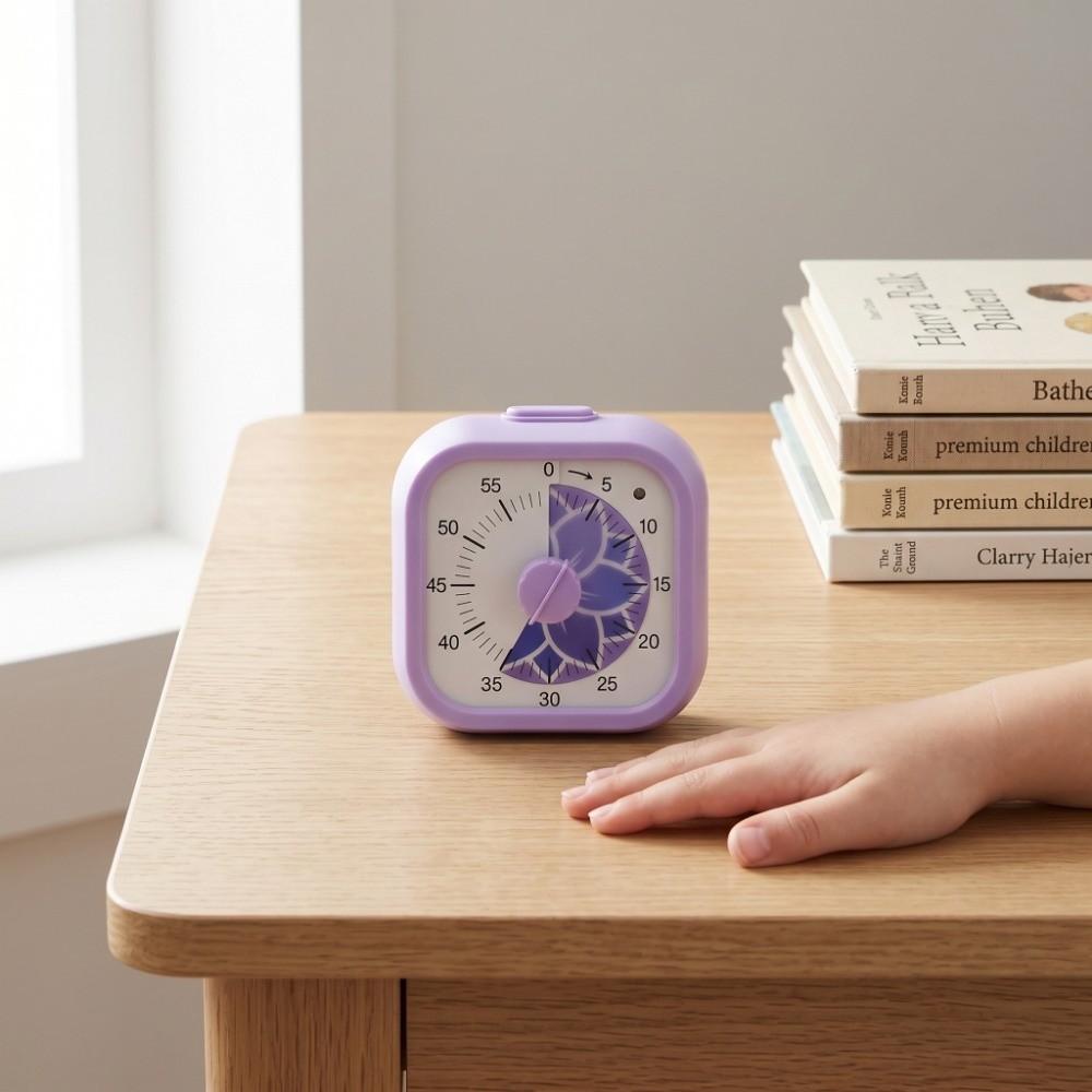 60 Minute Countdown Alarm Clock Silent Operation Children Study Timer  Homework Focus Aid