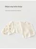 Newborn Pure Cotton Class A Shirt: Anti-Urine, Belly Protection, Size 52, Spring/Autumn