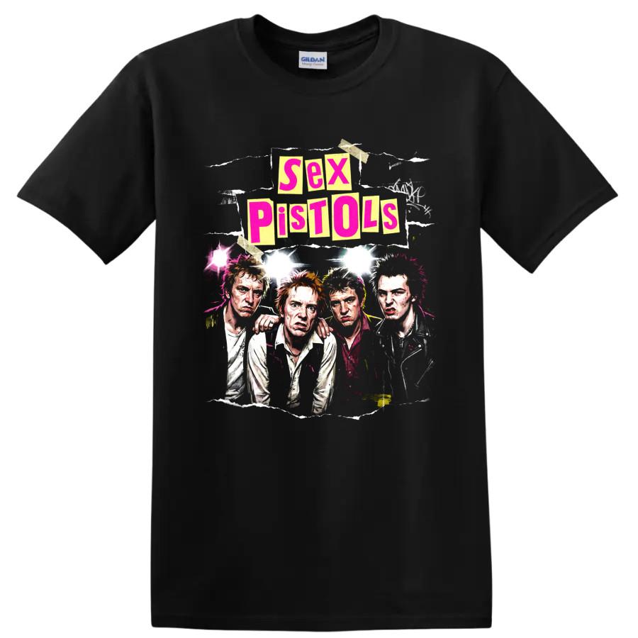 Sex Pistols Punk Rock Band Portrait Graphic T Shirt Vintage Concert Music Tee