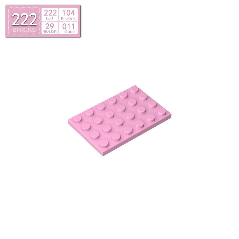 BRICKE Zhuan Ke 4x6 Plate Compatible with Lego MOC Building Blocks Puzzle Teaching Aids.