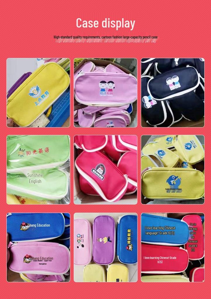 K-pop Demon Hunter Girl Group Pencil Case - Korean Style, Multifunctional Oxford Cloth Stationery Box for Students.