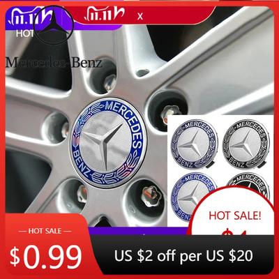 Adesivo per Auto 2025 Caldo per Mercedes Benz Auto 75mm Coprimozzo Centrale Ruota Emblema Decorazione Accessori per Mercedes Benz Maybach W20