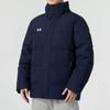 Under Armour Solid Color Casual Stand Collar Long Sleeve Down Jacket Unisex Outerwear Navy-Blue 23600802-409