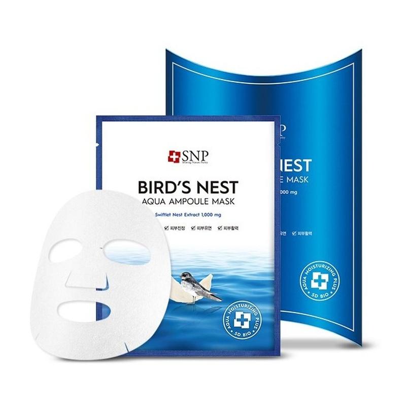 SNP Bird s Nest Aqua Moisture Ampoule Mask - 10 pcs 10pcs