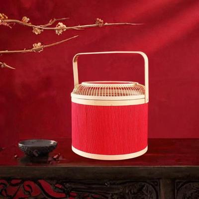 Bamboo Woven Basket Food Storage Handmade Versatile Portable Shopping Gift Wrapping