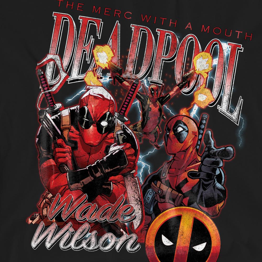 Deadpool Unisex Adult Character Montage T-Shirt
