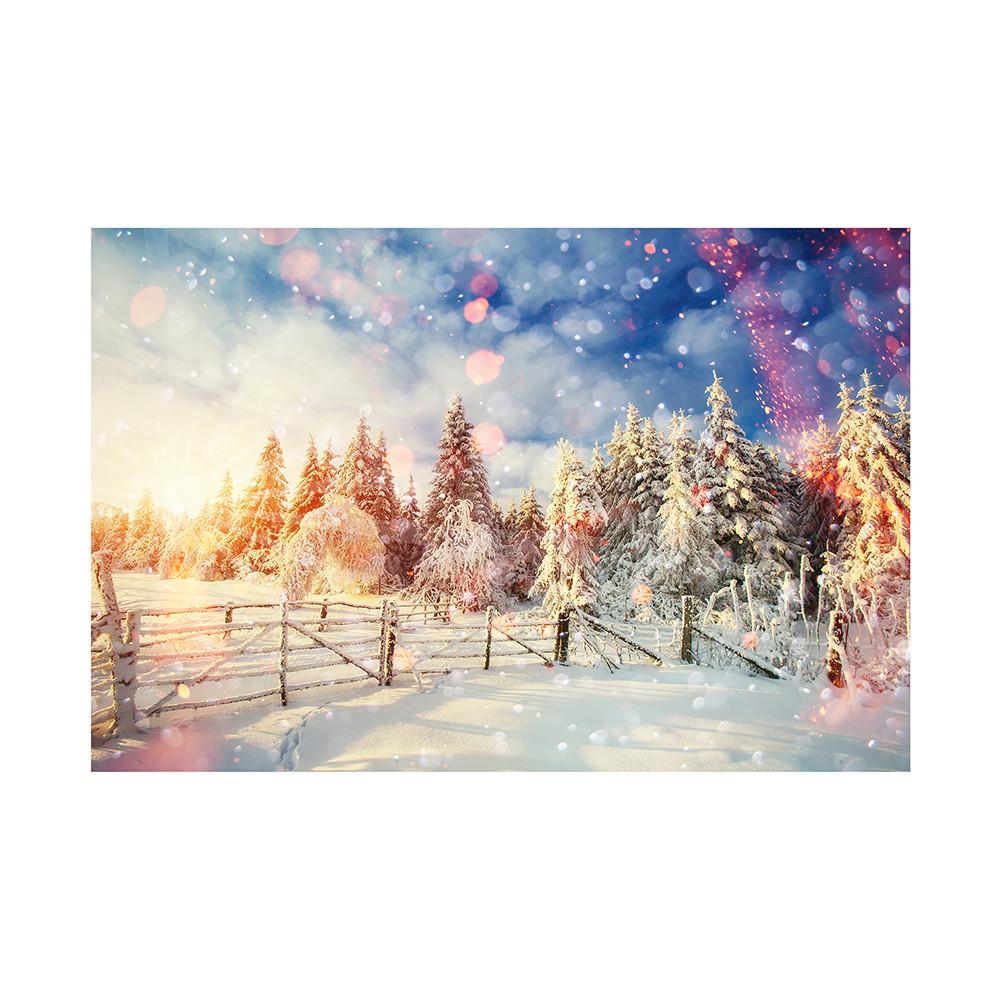 Plakat Świąteczny Scena Śnieżna Rekwizyty Tła Festiwalowego do Dekoracji Domu, Imprez, Studia, Uroczystości Plenerowych, Ślubu