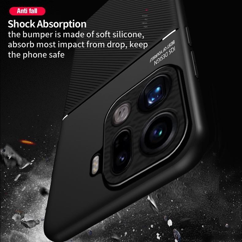 Rugged Non-Slip Case for OPPO Find X9 Pro Protective Cover Magnetic Suction Holder Coque Fundas Capa