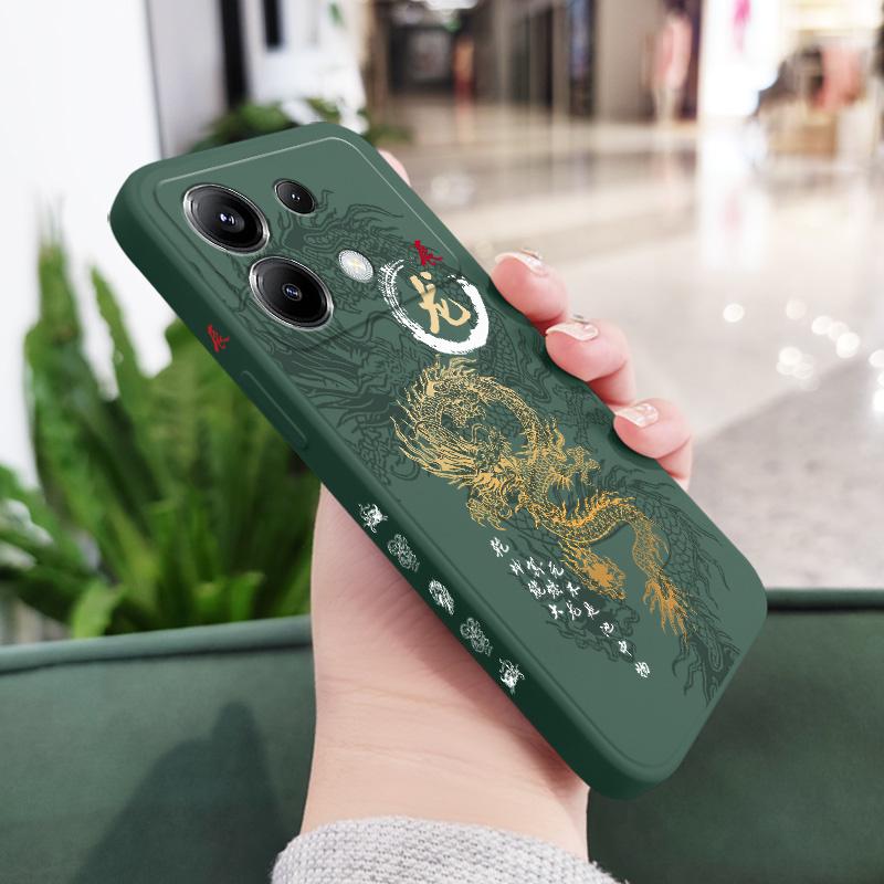 Flying Dragon Phone Case For Xiaomi Poco F8 F7 X6 F6 M6 M5 M5S F5 X5 F4 X4 M4 F3 M3 X3 Pro 4G 5G GT Silicone Cover
