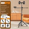 Multi-Camera Mobile Phone Tripod with Fill Light for Live Streaming & Selfies