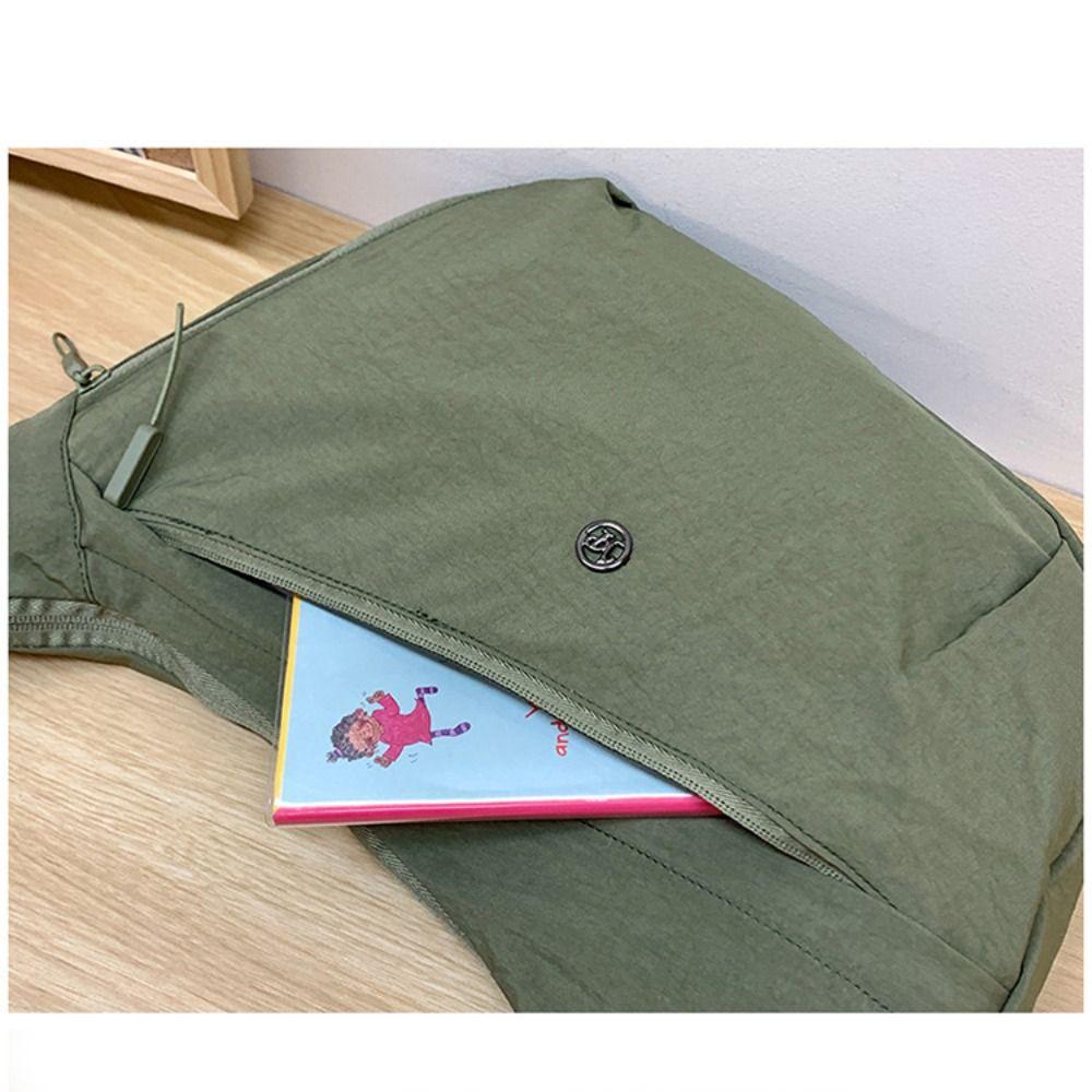 Large Capacity Nylon Crossbody Bag Korean Style Dumpling Bag Oxford Cloth Shoulder Bag  Travel