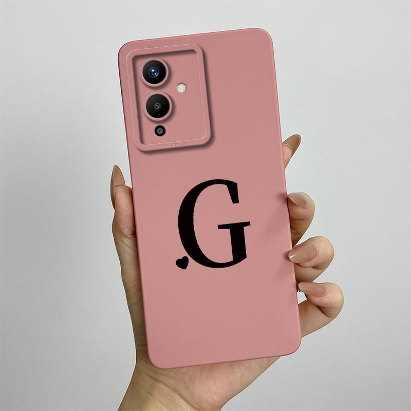 Hülle für Infinix Note 12 Pro 5G X671B Luxus Initialen Quadratisch Flüssigsilikon Handy Weiche Hülle Coque Stoßfeste Rückseite