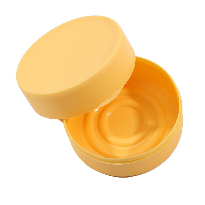 

NEW Soap Box Waterproof Sealed Case Round Travel Minimalist Soap Dishes Portable Soap Tray With Lid For Bathroom Toilet Supplies жёлтый