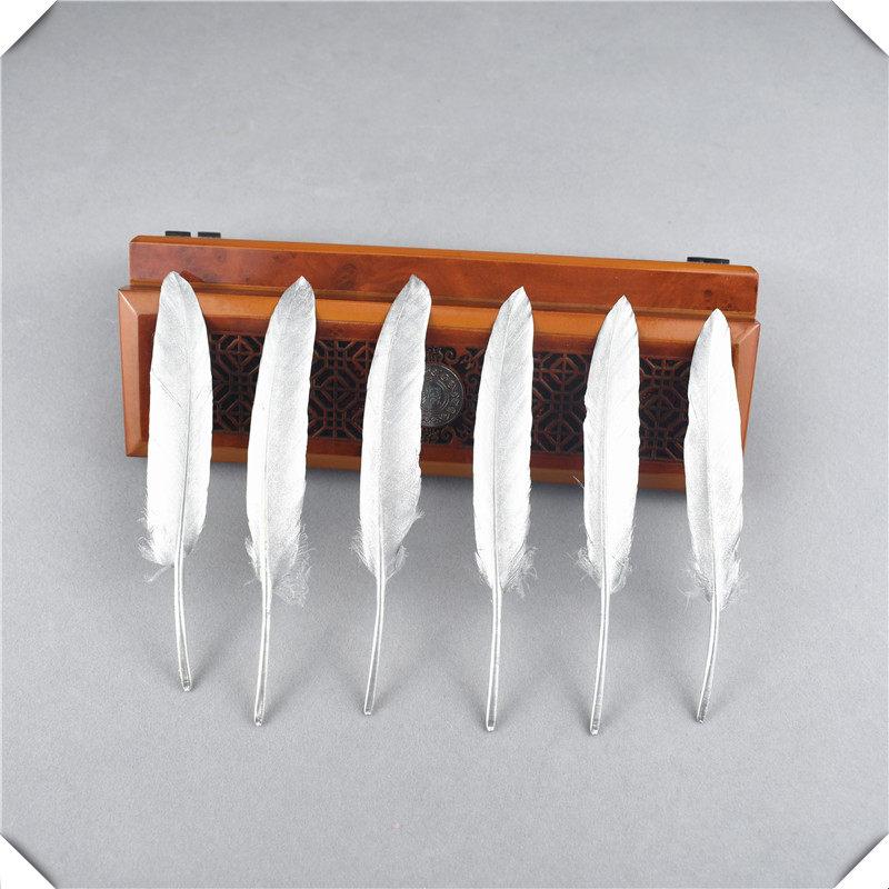 10/20 Stück Goldene Entenfedern DIY Handarbeit Dekoration Hochzeit Hut Federn für Schmuckherstellung Traumfänger Federn Basteln 10-15CM