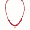 Personalized Valentine'S Day Hamburger Fries Pendant Color Rope Knitted Rope Necklace Electroplating Gold Color Preservation Batch