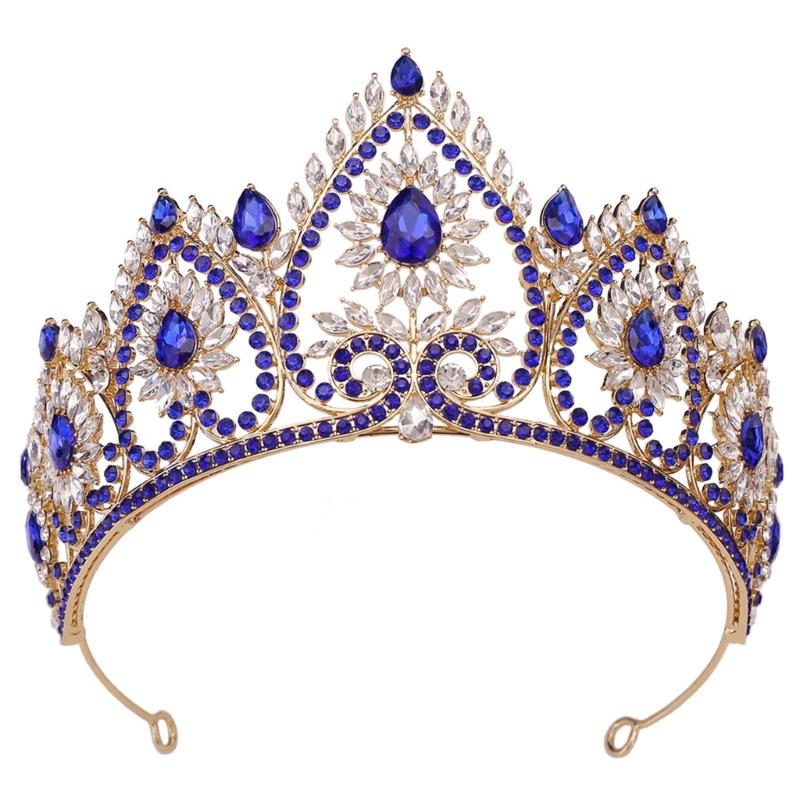 Bandeaux de Fête Élégants Couronnes Serre-tête pour Anniversaire Mariage Diadème de Reine pour Filles Spectacle Scène Costume