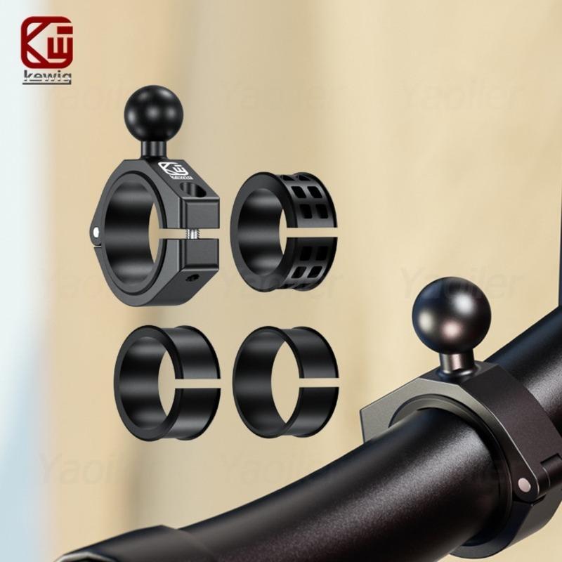 UTV Motorcycle Bicycle Handlebar Mount Adapter Clamp Base with 1" Ball Fit 1.5''/1.65''/1.75''/1.85''/2'' Roll Cage Bar