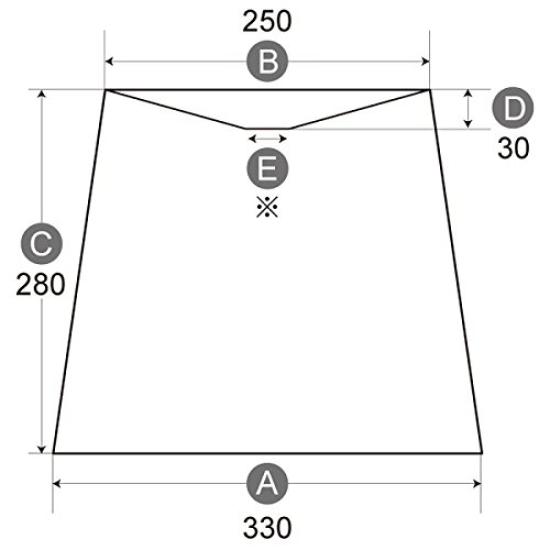 Lamp-Shade [A-33255] Replacement Arm Lampshade for Desk Lamps, Beige Cotton Fabric, 33cm Diameter