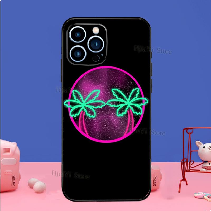 Stars Space Palm Trees Phone Case For iPhone Samsung Galaxy Redmi Xiaomi Oppo OnePlus Note S A 7 8 9 10 11 12 13 14 20 21 22 23 53 54 Pro Max Ultra
