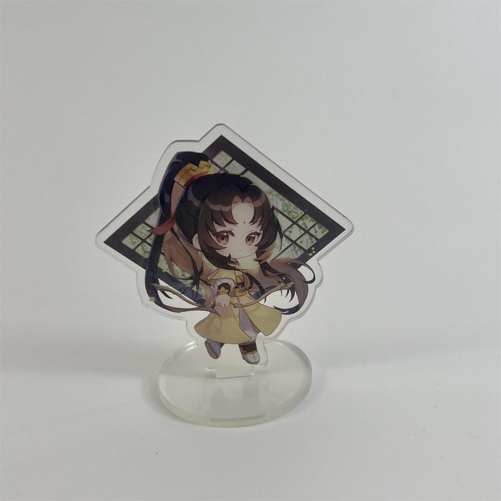8cm Anime Mo Dao Zu Shi Figure Action Mini Acrylic Toy Wei Wuxian Lan Wangji Standing Model Desk Decor Christmas Gift