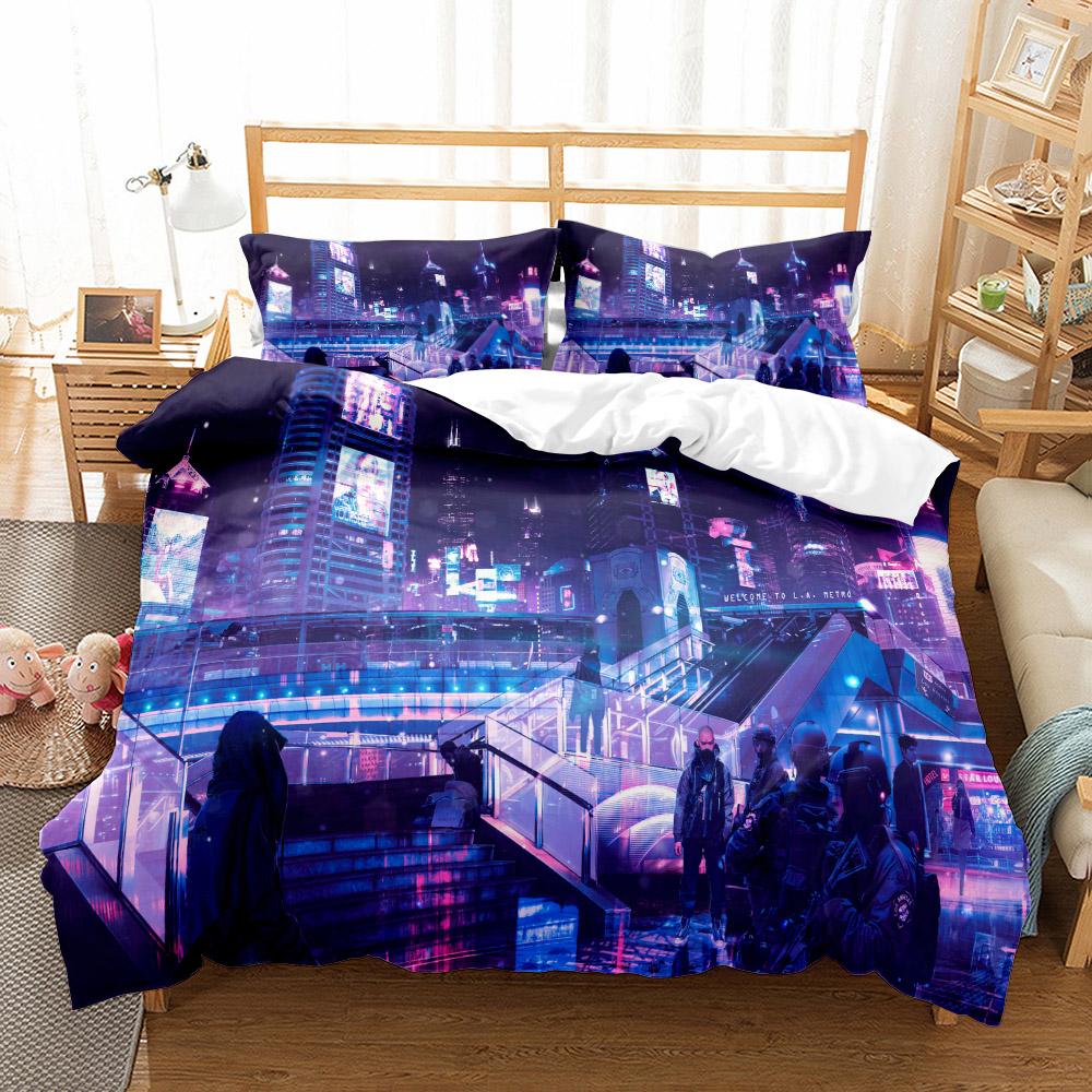 Comfortable Stylish Pattern Bedding Set With Duvet Cover And Pillowcases King Queen Twin Sizes For All Ages