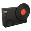 Vintage   Record Player     Speaker USB Rechargeable Old Fashioned Portable Wireless Speaker with Time Display