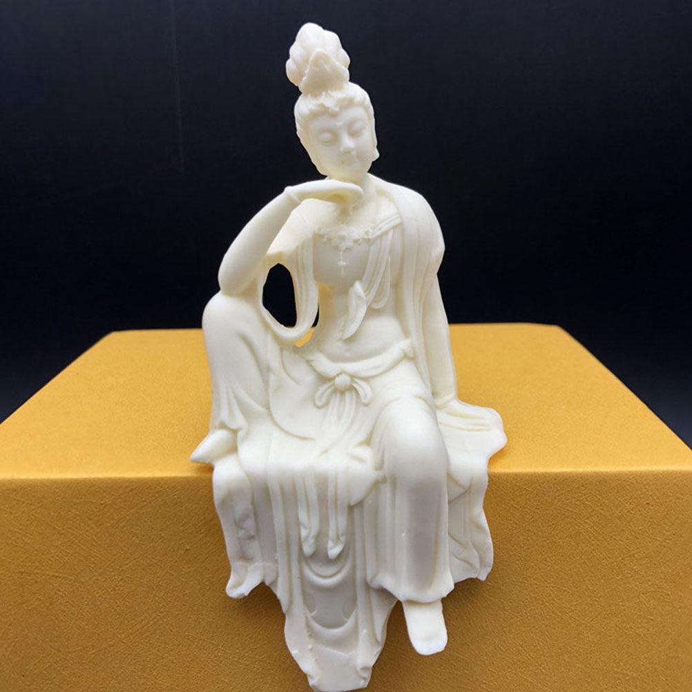 

Carved Nut Guanyin Buddha Statue Compassionate Goddess Feng Shui Ornament Home Office Meditation Buda Statues Buda Figure China Mainland