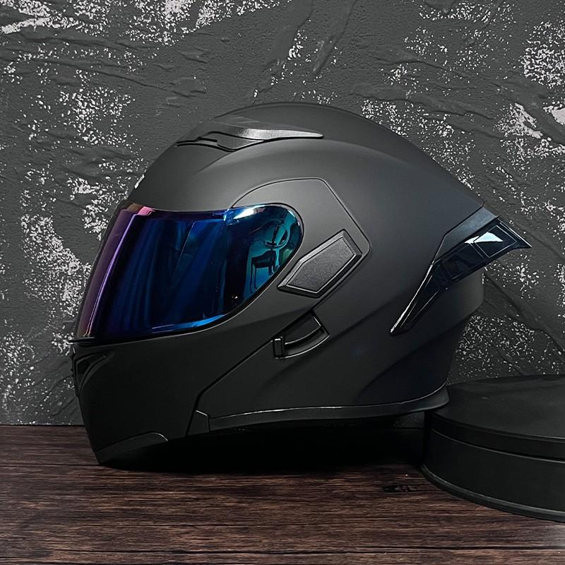 JIEKAI Flip-Up Motorcycle Helmet Women Couples Dual Lens Full Face Scooter Riding ABS Material