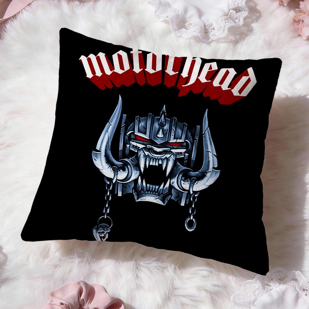 Band Cool Motorheads Cushion Cover Premium Comfort Reversible Pillow Cove -Two In One Design for Any Room & Car Interior