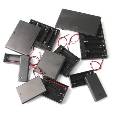 On/off Custodia per batteria AA AAA 2X 3X 4X 6X 8X Coperchio del contenitore della batteria Pratica scatola per banca di potere fai da te