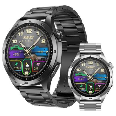 Montre Connectée ET485 Homme Écran Large HD Amoled 1,43 pouces Mesure ECG Moniteur de Santé Appel BT Suivi Sport et Fitness Montre Connectée