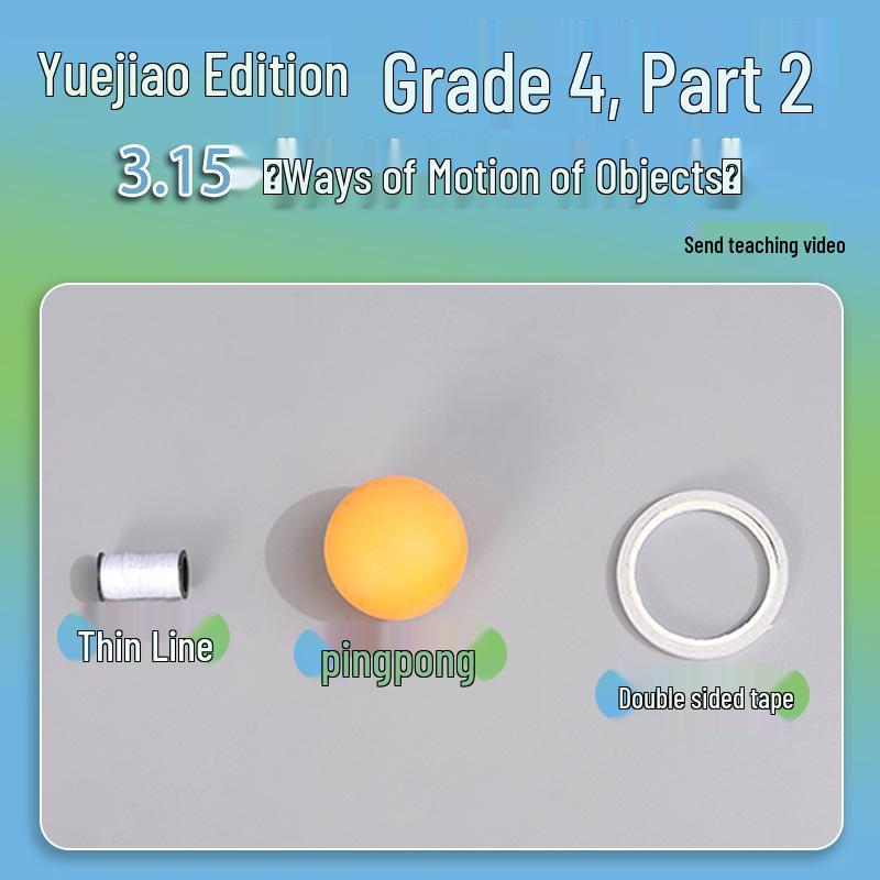 4th Grade Science Experiment Kit: Object Motion Materials and Tools