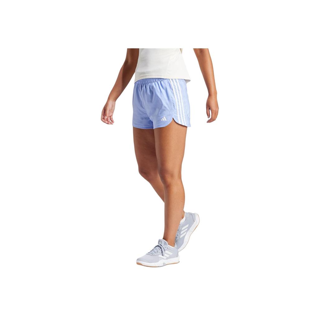 Adidas Pacer Training Woven Shorts With Striped Print Women Shorts Light-Blue IX1072