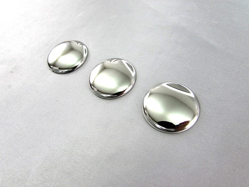 BRIGHTZ Bongoban SL SK Super Spiegel Edelstahl Plattiert Wischerarm Kappe Abdeckung 3Stk