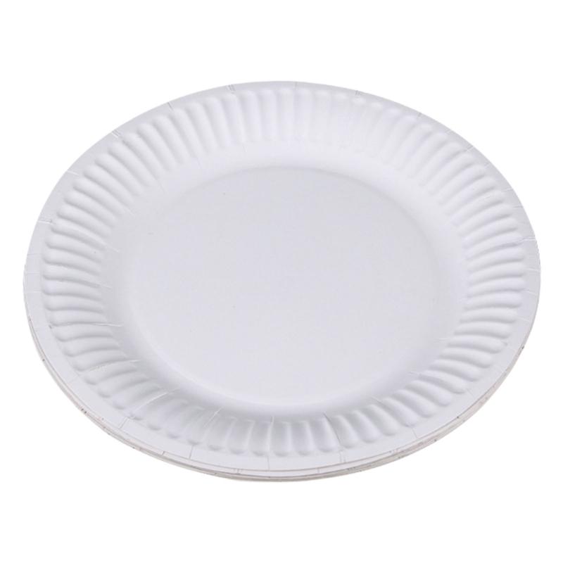 10pcs Large Disposable Paper Plates for Family Meals Biodegradable Dinnerware Degradable Tableware Kitchen Accessories