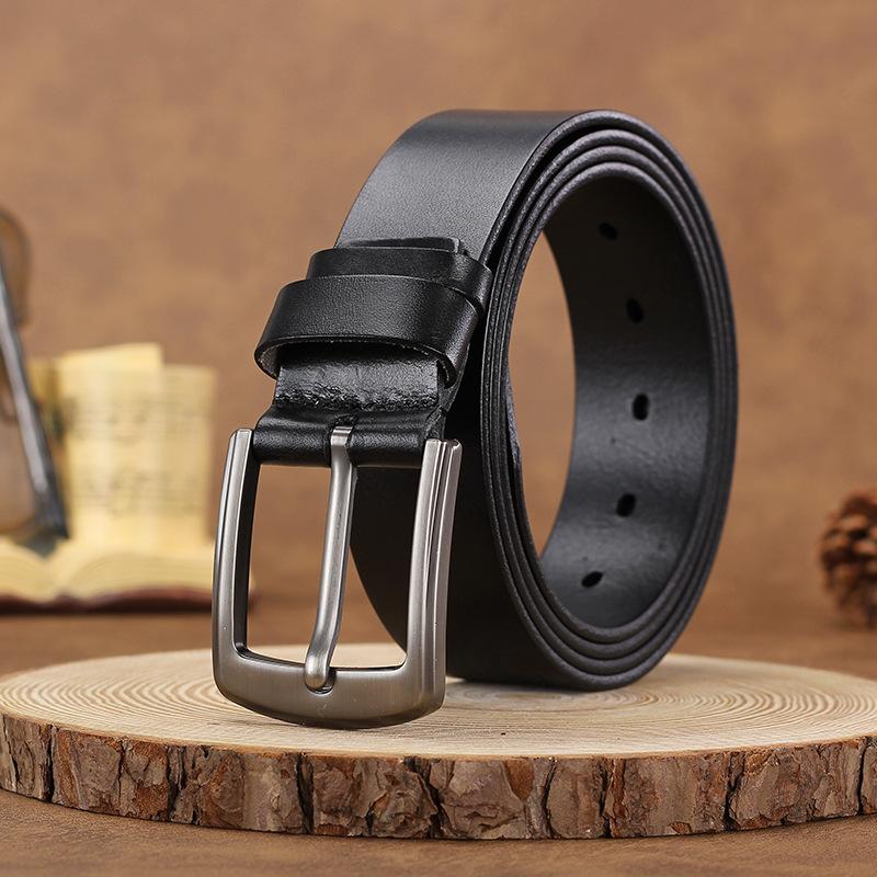 

Мужской ремень из коровьей кожи с пряжкой, удлиненный, первый слой, большой размер, удлиненный, 150 см, кожаный, повседневный, универсальный 150cm