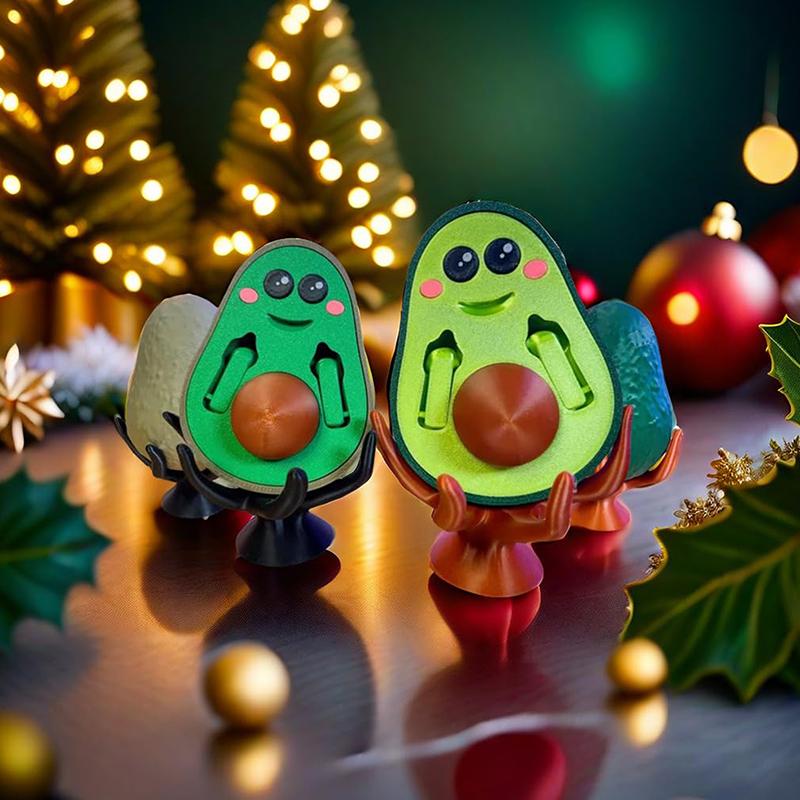 3D Printed Middle Finger Bad Avocado Funny Avocado Toys Middle Finger Statue Cute Avocado Home Decor Gifts For Your Friends