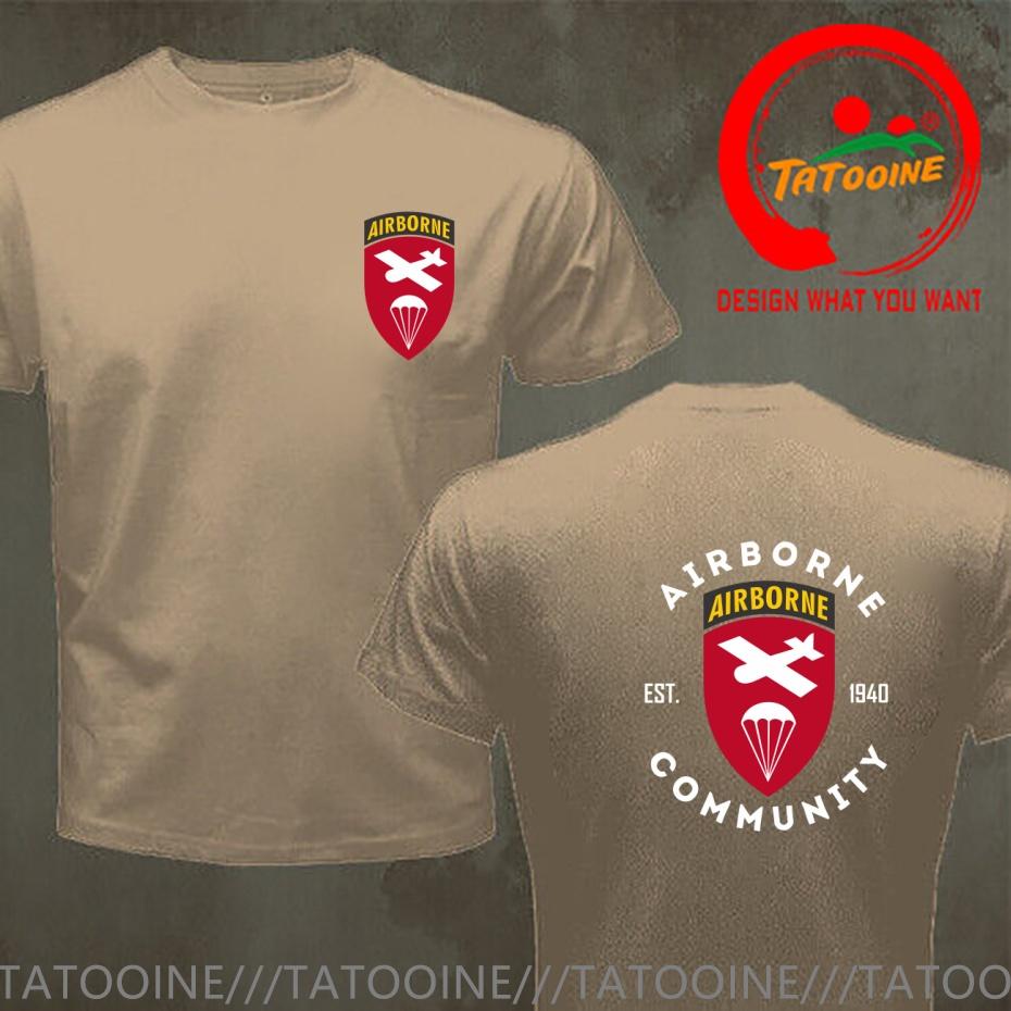 Funny Custom Design Tshirt Unisexs Stylish Clothes Us Army Airborne Community Est 1940 T Shirt Unisex Fashion Trendy Casual Clothing