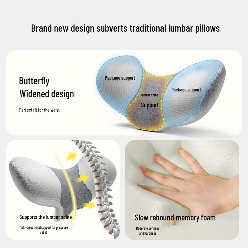 Memory Foam Lumbar Support Pillow