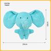 Durable Squeaky Elephant Dog Chew Toy 3-Pack