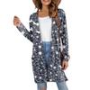 Women's Fashion Casual Comfortable Halloween Printed Mid-Length Cardigan With Pockets Jacket