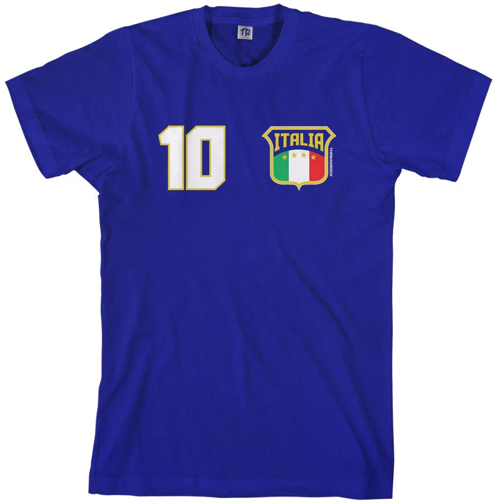 Threadrock Men s Team Italia Soccer T shirt Italy Italian Flag S