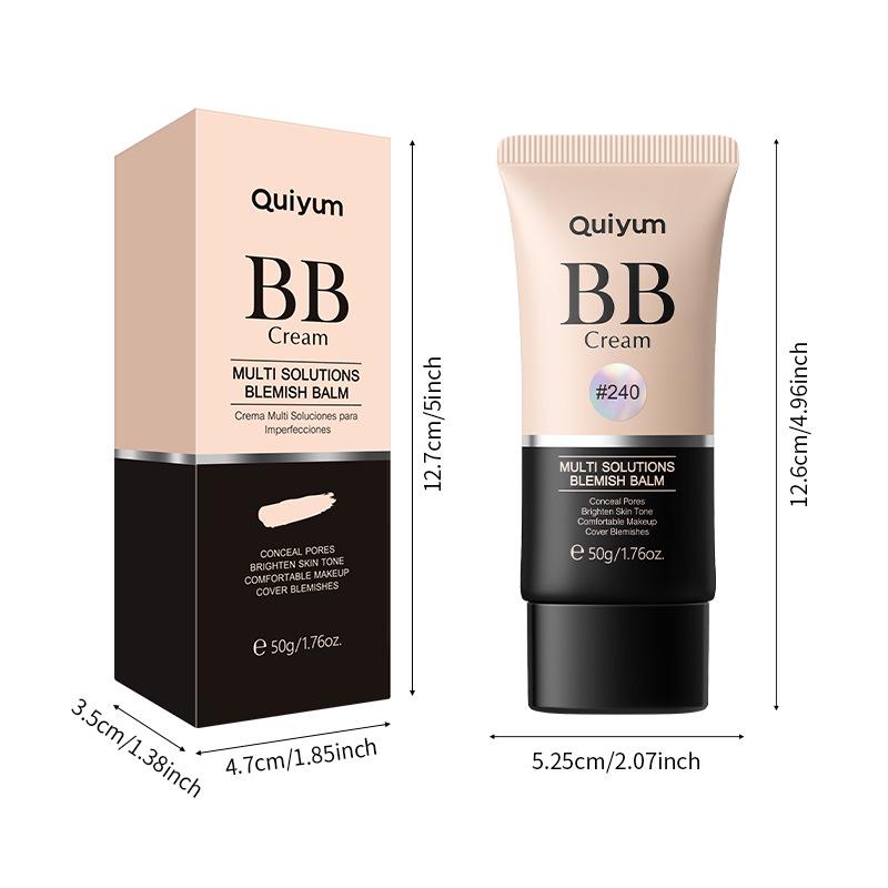 

QUIYUM BB Cream 50g - Moisturizing, Long-lasting Concealer with Color Box. 50g
