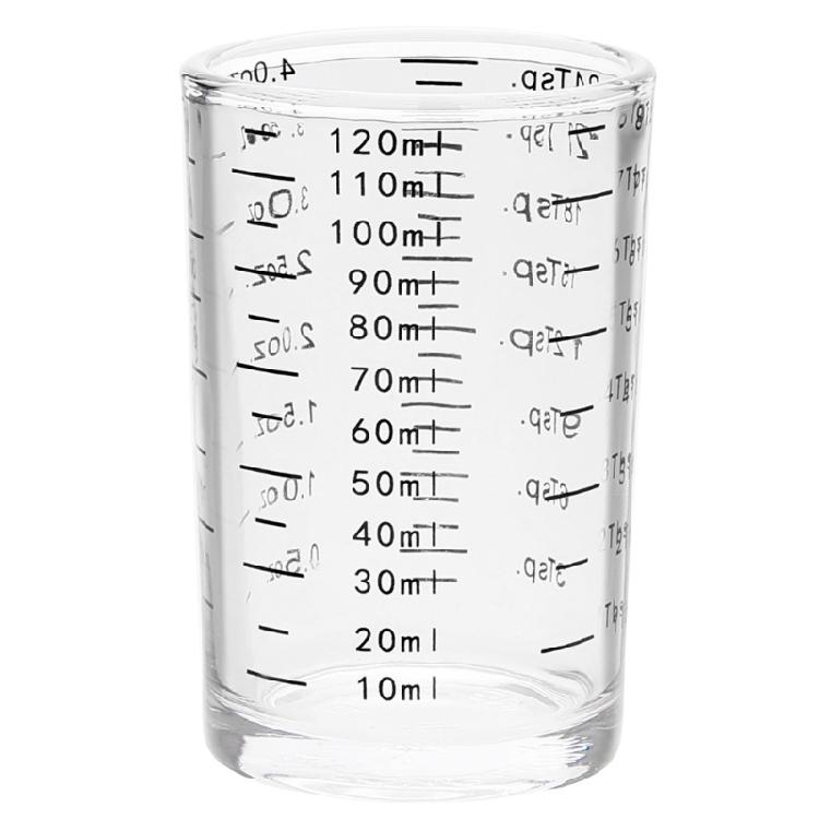 

Practical 120ml Measuring Glass Practical Cocktails Mixing Glass Jigger Essential Measuring Tool for Accurate Pouring