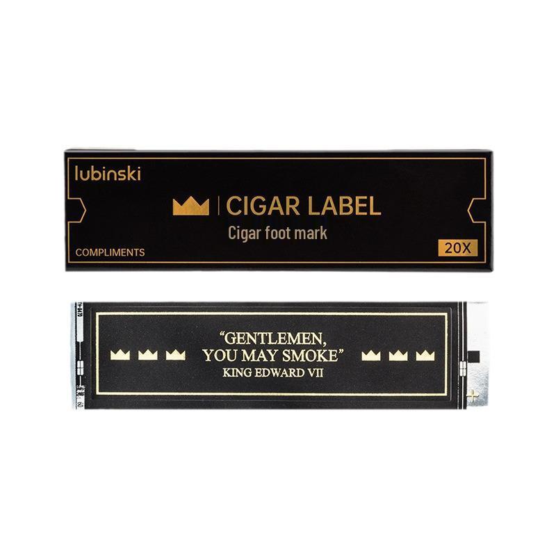 Naklejka naprawcza do cygar Lubinski - Przeciwwybuchowa, samoprzylepna etykieta na stopkę dla uszkodzonych cygar