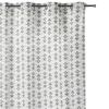 Rideau a oeillets 140 x 240 cm geometrique Letike blanc